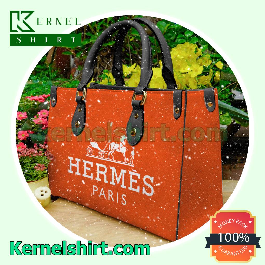 Hermes Paris Orange Womens Luxury Bag