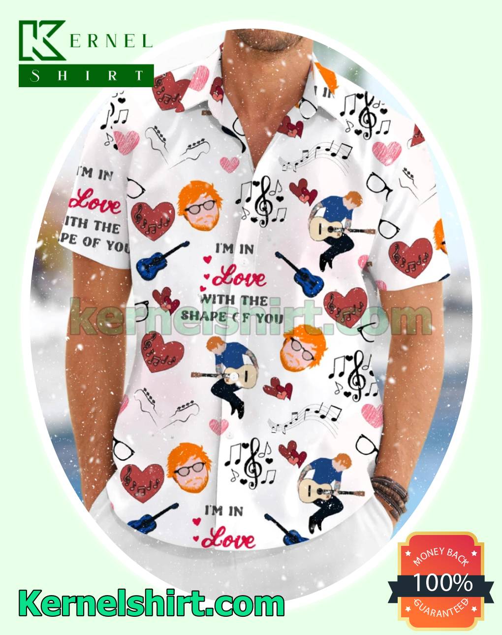 I'm In Love With The Shape Of You Ed Sheeran Short Sleeve Shirt