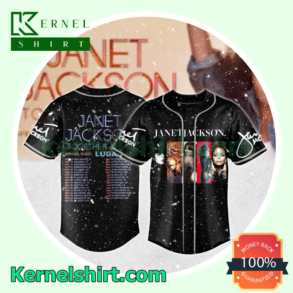 Janet Jackson Together Again Tour Fan Jersey Shirts