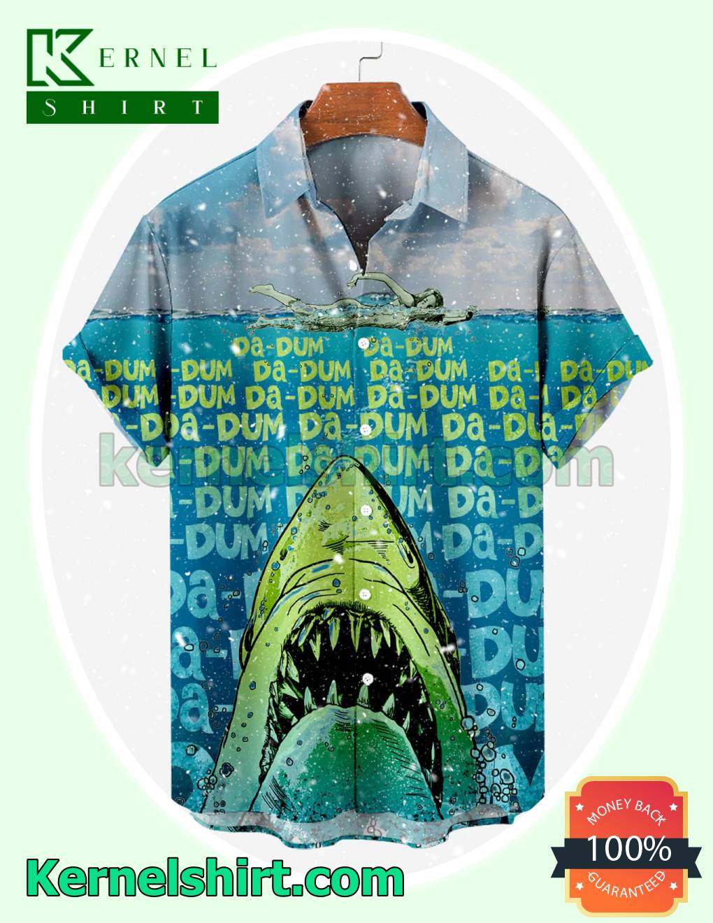 Jaws Shark Da-dum Short Sleeve Shirt