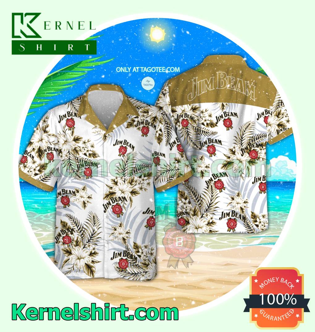 Jim Beam Summer Aloha Shirt, Beach Shorts