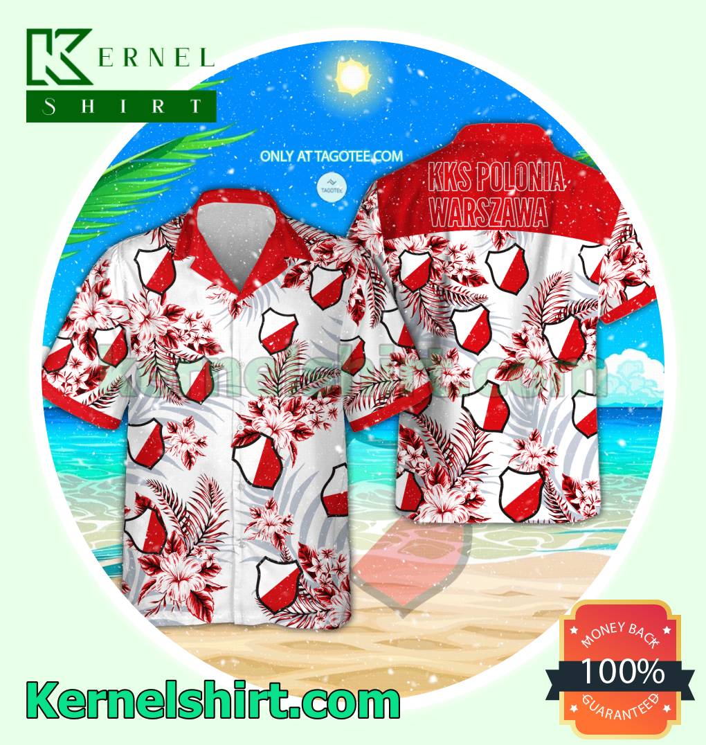 KKS Polonia Warsaw Summer Beach Shirts