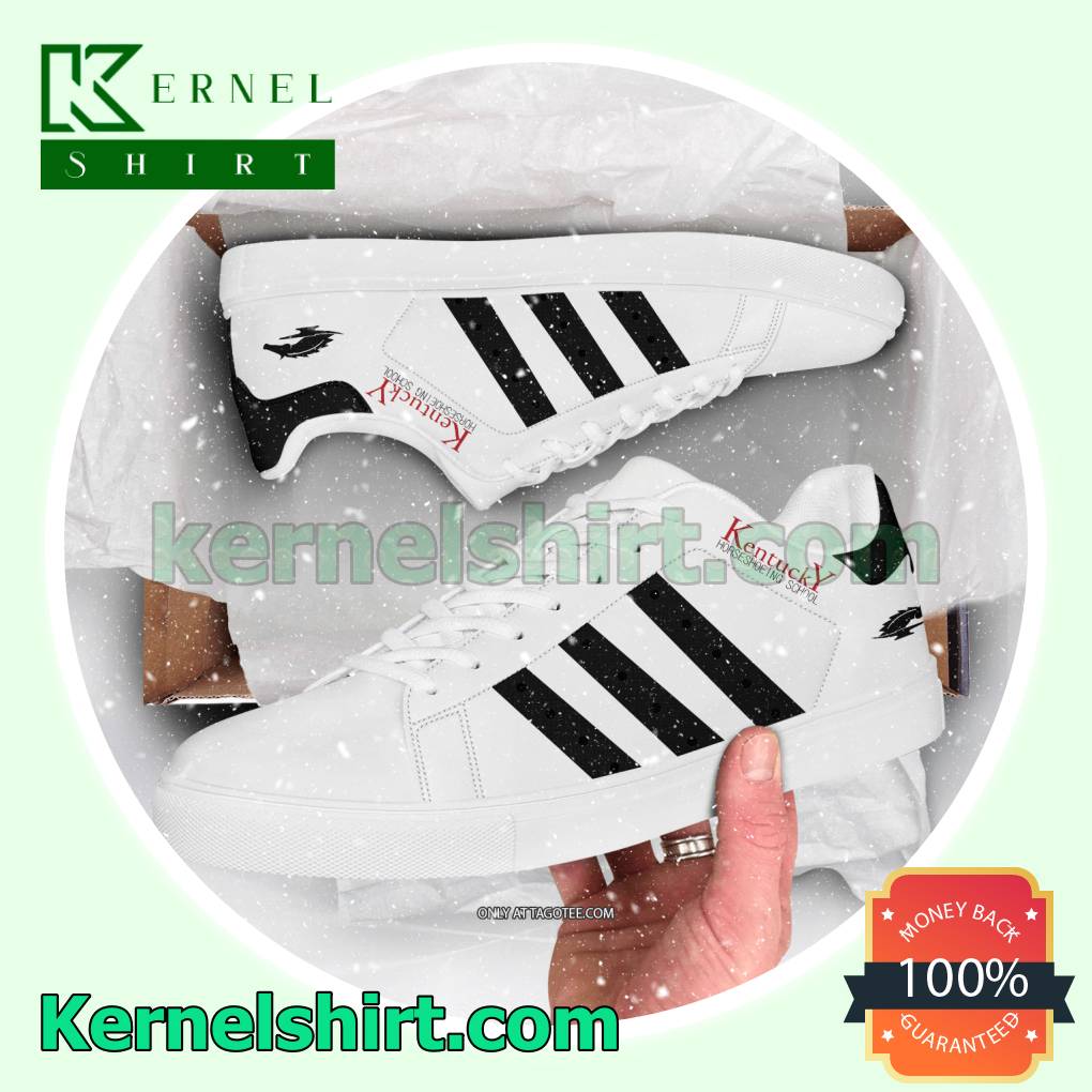 Kentucky Horseshoeing School Logo Adidas Sneakers