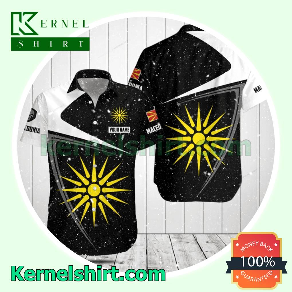 Macedonia Kutlesh Sun Vergina Star Personalized Hooded Sweatshirt