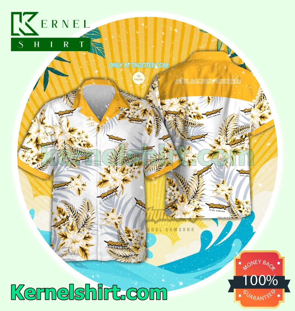 Seoul Samsung Thunders Aloha Beach Shirts