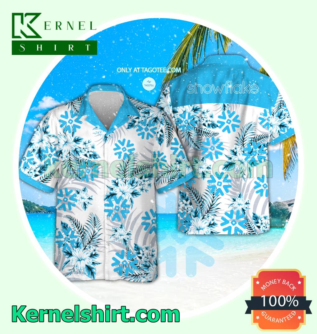 Snowflake Summer Aloha Shirt