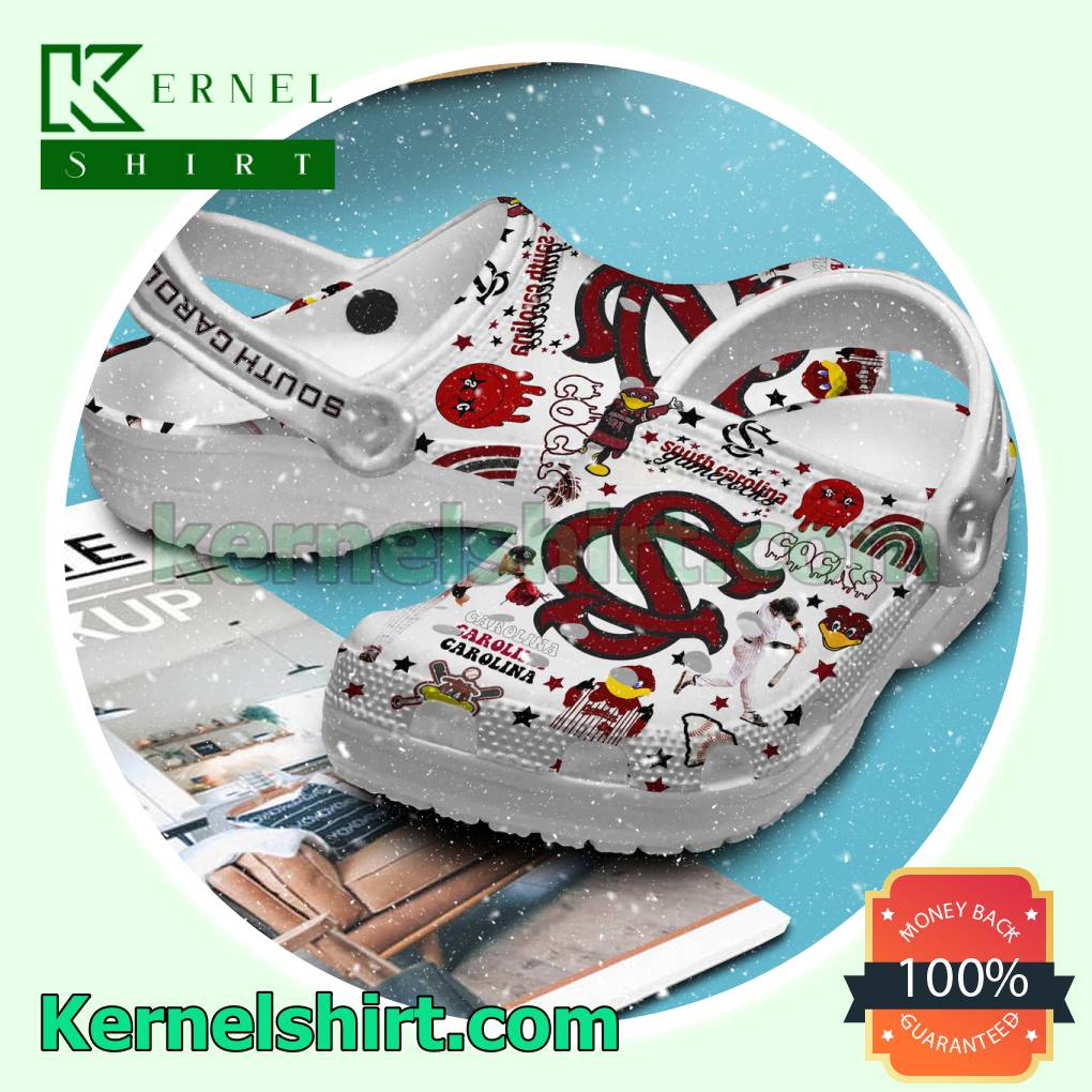 South Carolina Pattern Crocs Sandals