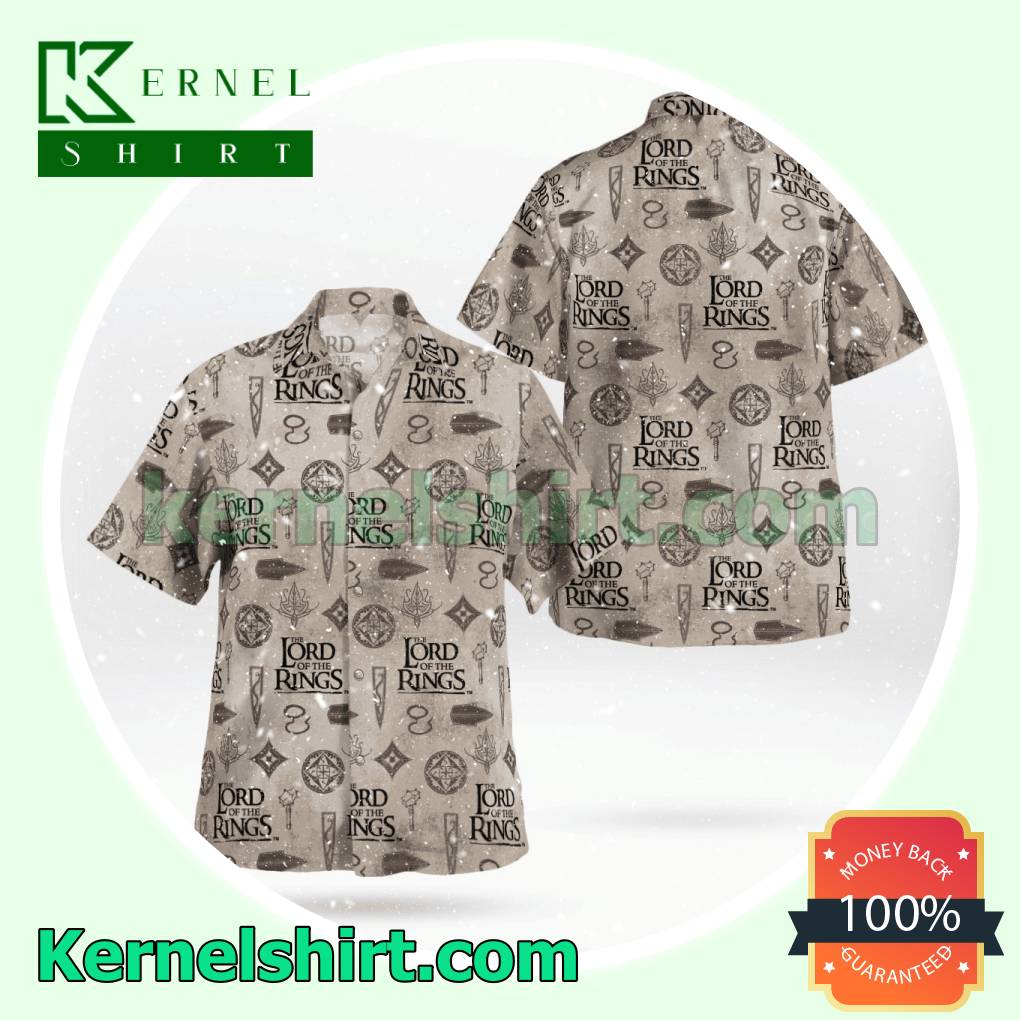 The Lord Of The Rings Pattern Short Sleeve Shirt