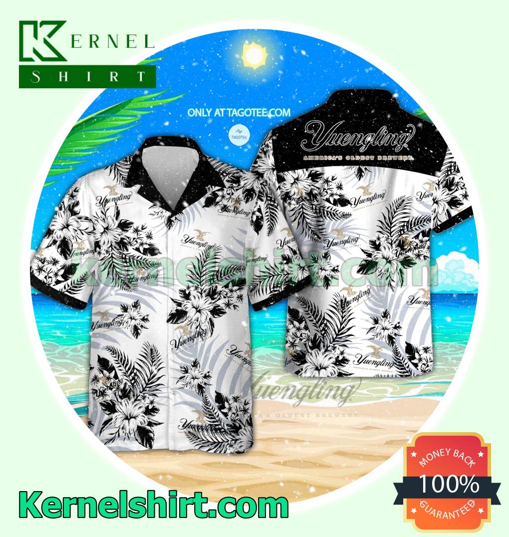 Yuengling Summer Aloha Shirt, Beach Shorts