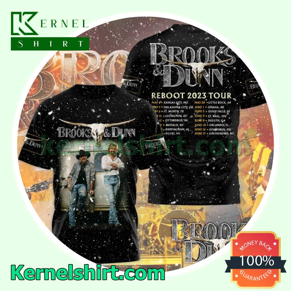 Brooks And Dunn Reboot Tour 2023 Hooded Sweatshirt