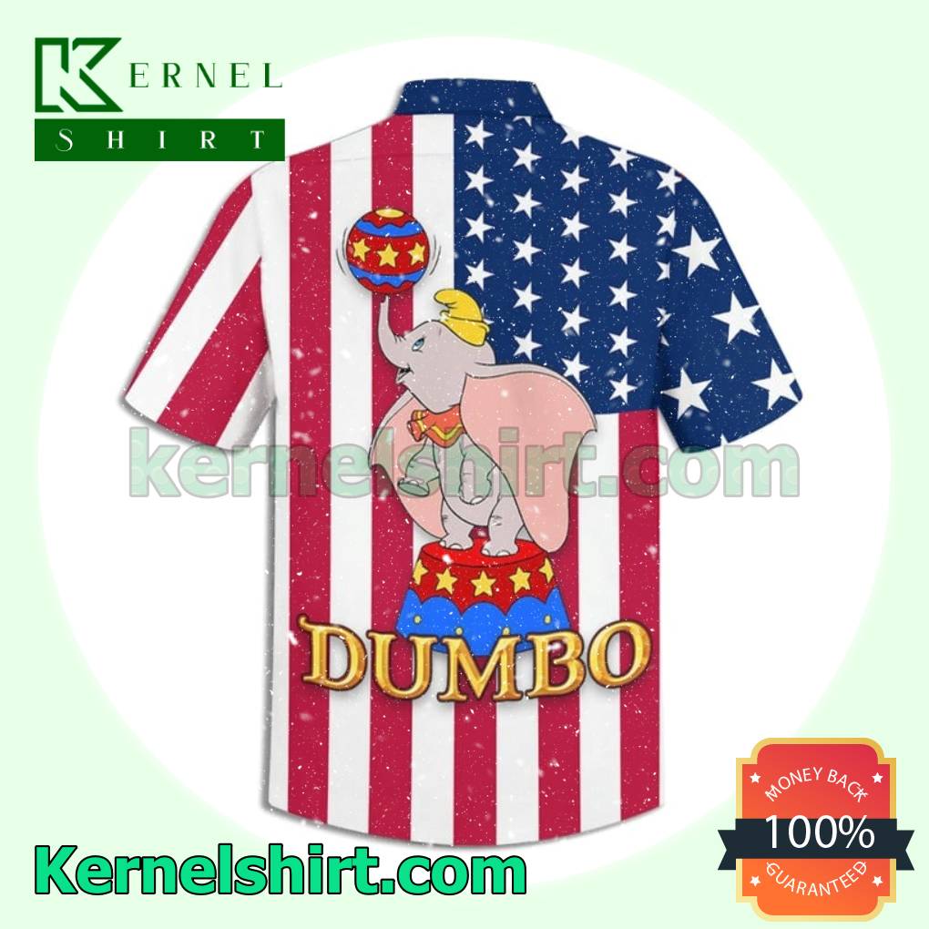 eBay Dumbo American Flag Beach Aloha Shirts