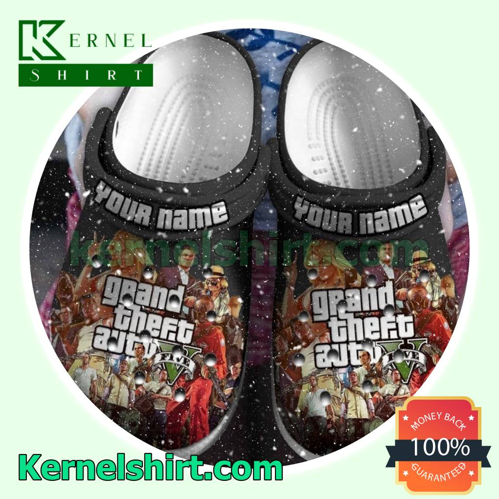 Grand Theft Auto Five Personalized Beach Crocs Sandals