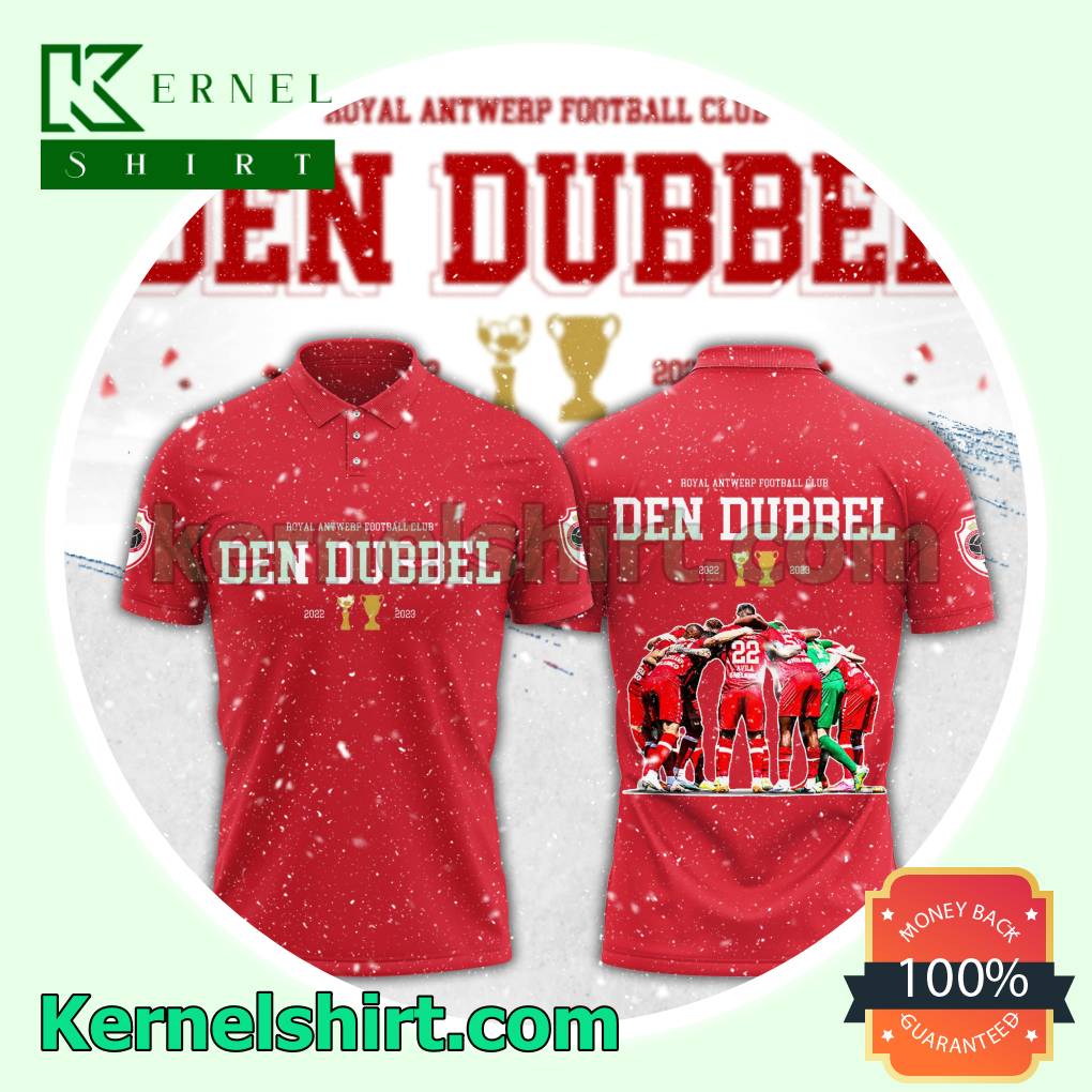 Royal Antwerp Football Club Den Dubbel 2022-2023 Fan Red Players Shirt