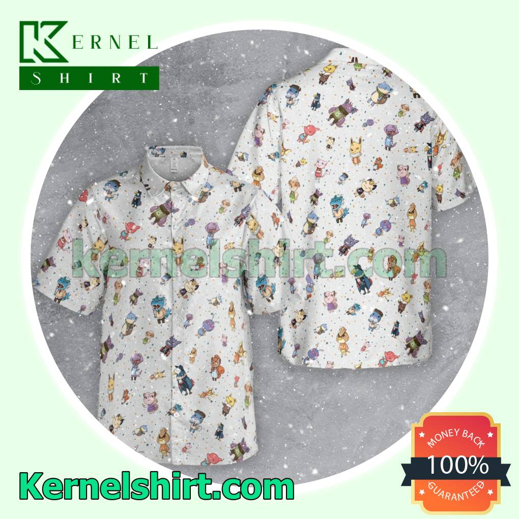 Animal Crossing Pokemon Hawaiian Shirt