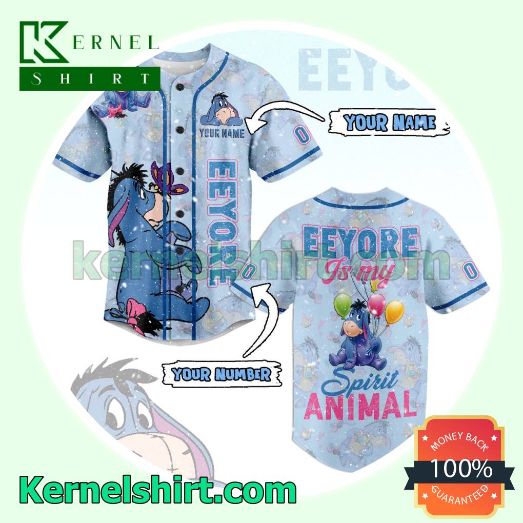 Eeyore Is My Spirit Animal Custom Jerseys