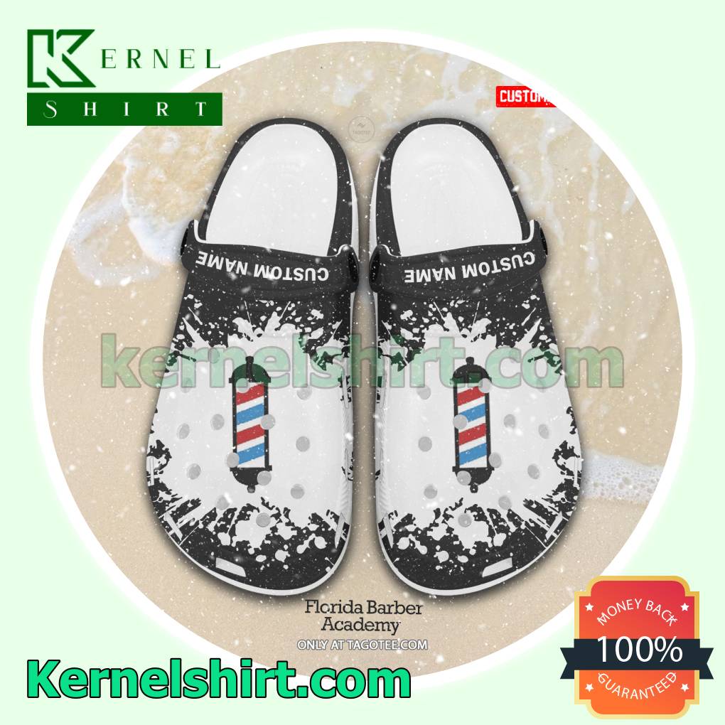 Florida Barber Academy Logo Clogs For Women a