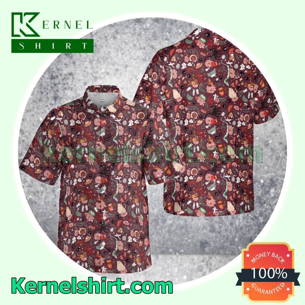 Ghibli Characters Always Believe In Yourself Hawaiian Shirt