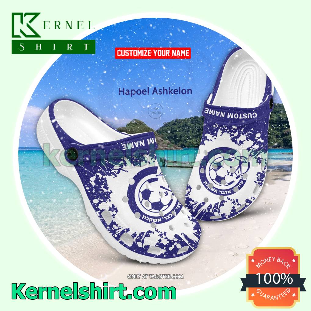 Hapoel Ashkelon Football Personalized Crocs