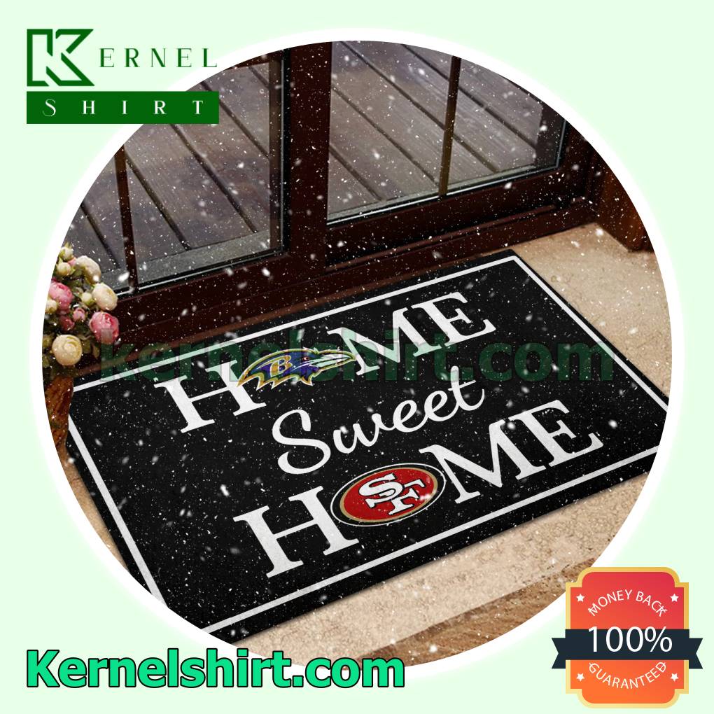 Home Sweet Home Baltimore Ravens San Francisco 49ers Welcome Mats a