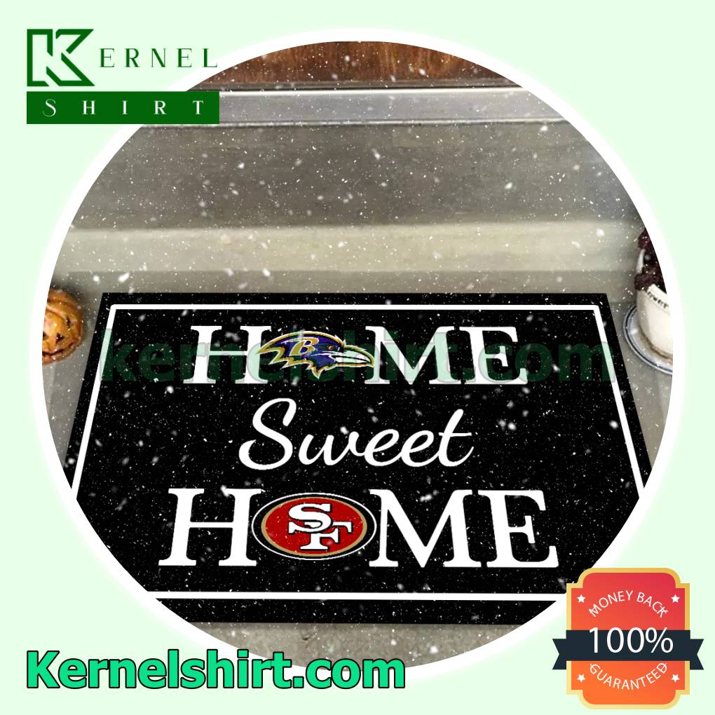 Home Sweet Home Baltimore Ravens San Francisco 49ers Welcome Mats