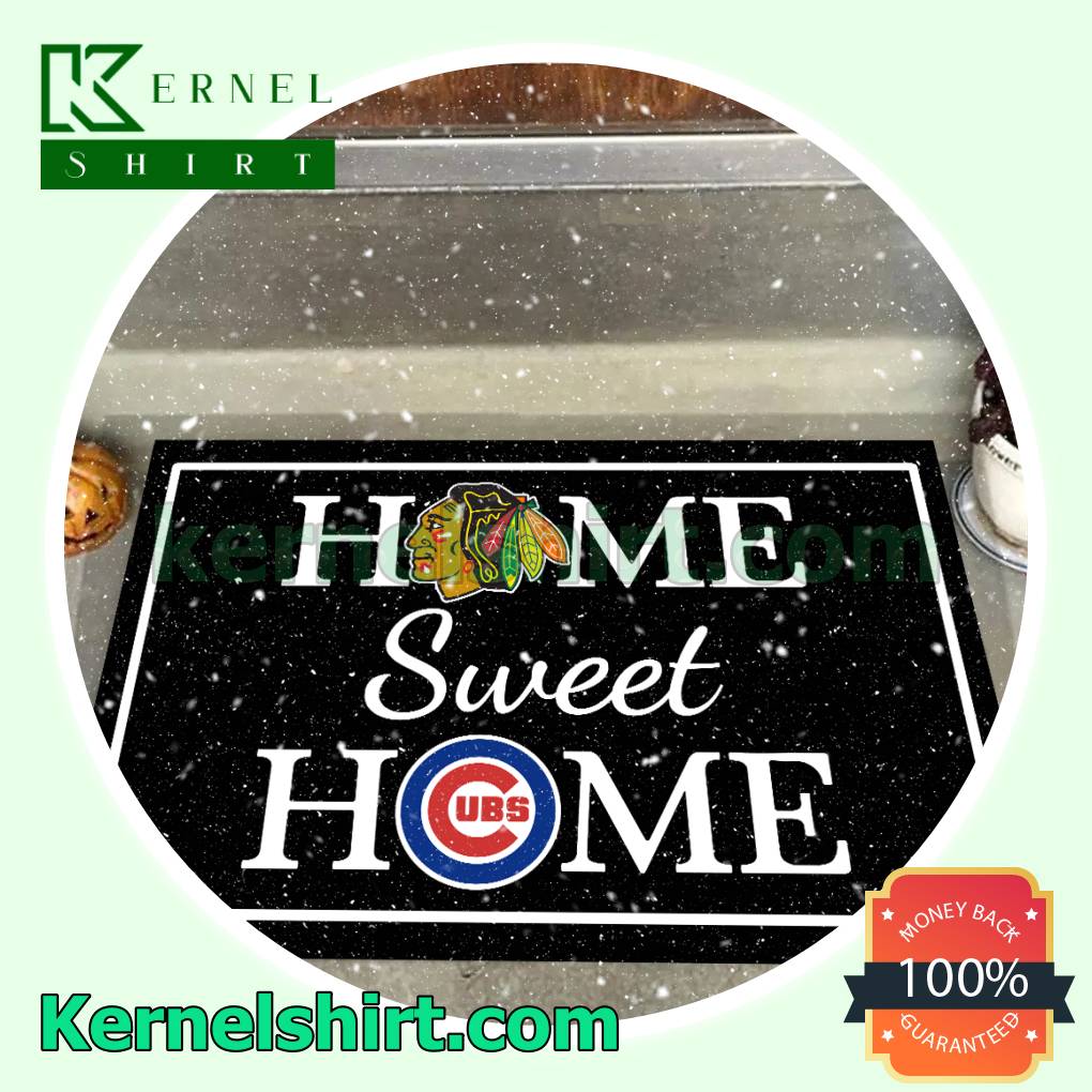 Home Sweet Home Chicago Blackhawks Chicago Cubs Welcome Mats