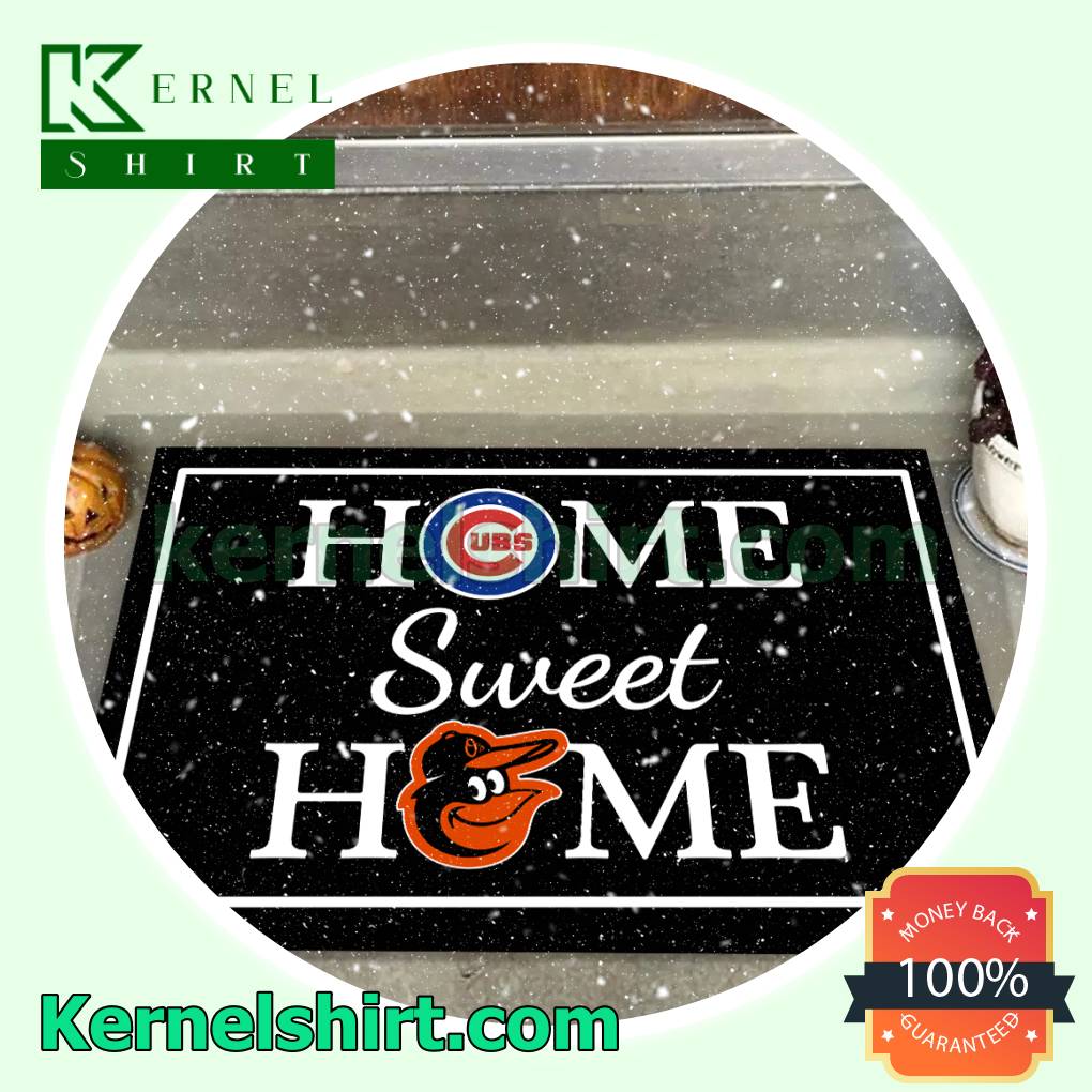 Home Sweet Home Chicago Cubs Baltimore Orioles Welcome Mats