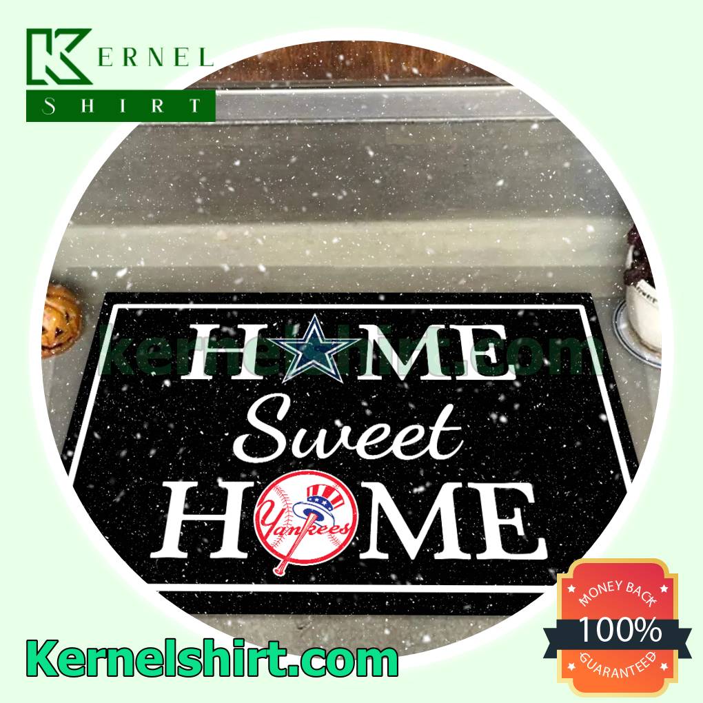 Home Sweet Home Dallas Cowboys New York Yankees Welcome Mats