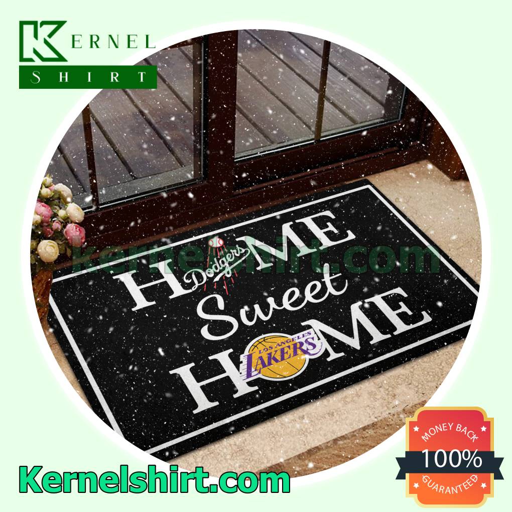 Home Sweet Home Los Angeles Dodgers Los Angeles Lakers Welcome Mats a