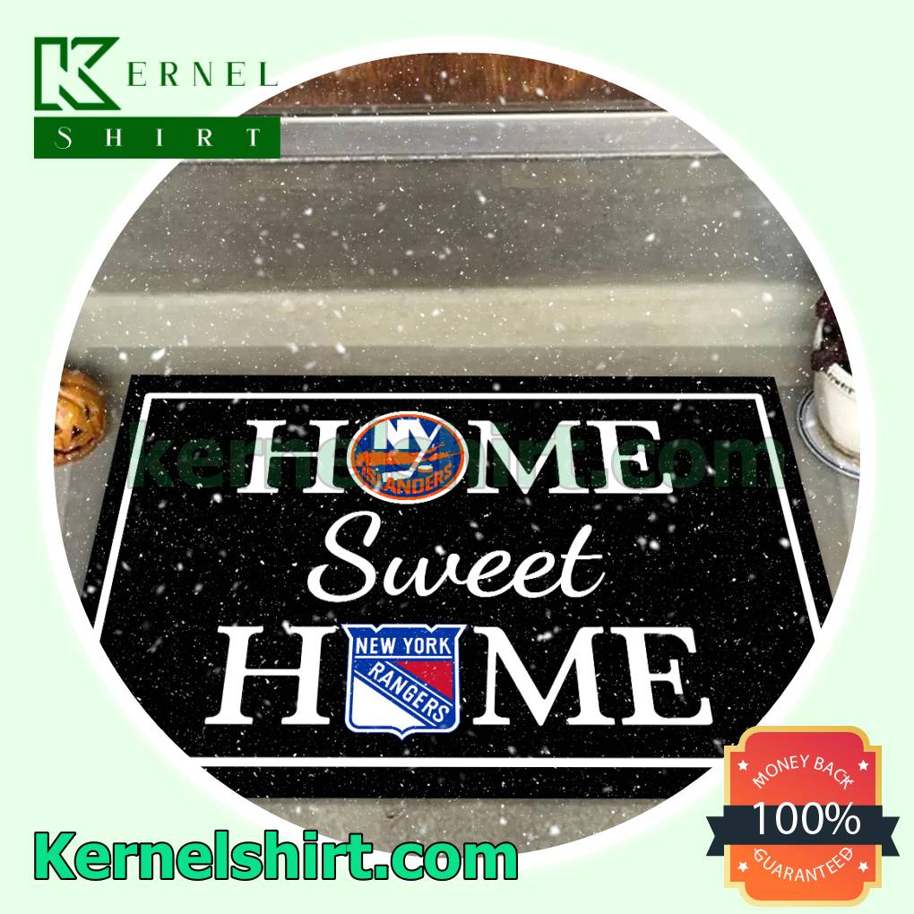 Home Sweet Home New York Islanders New York Rangers Welcome Mats