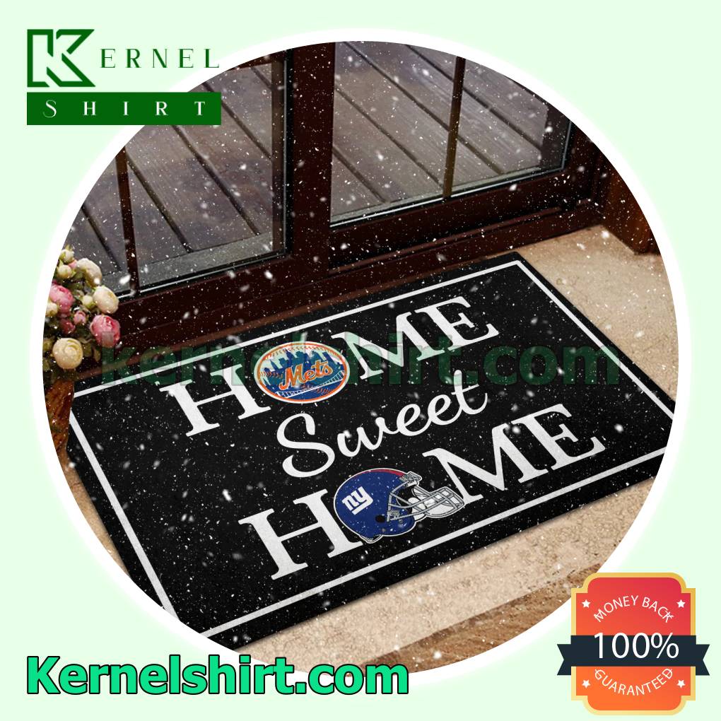 Home Sweet Home New York Mets New York Giants Welcome Mats a