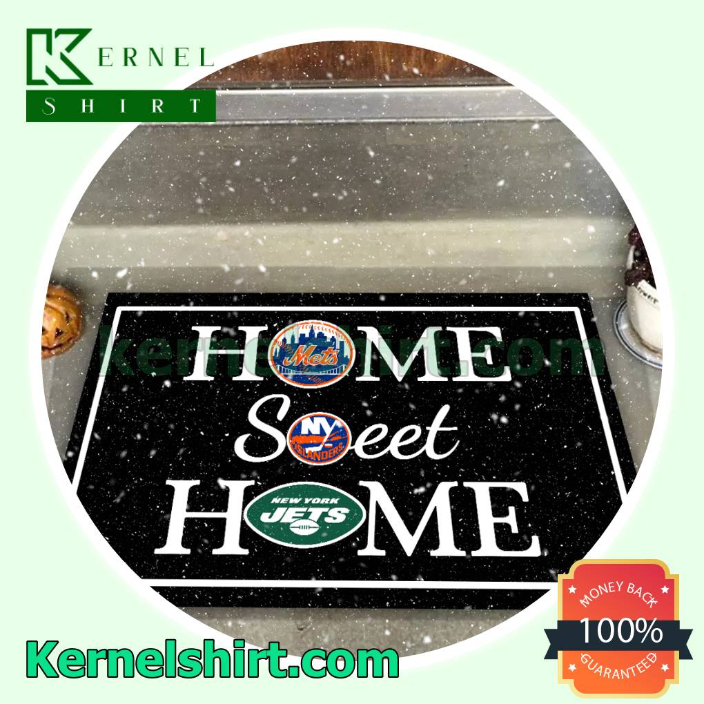 Home Sweet Home New York Mets New York Islanders New York Jets Welcome Mats a
