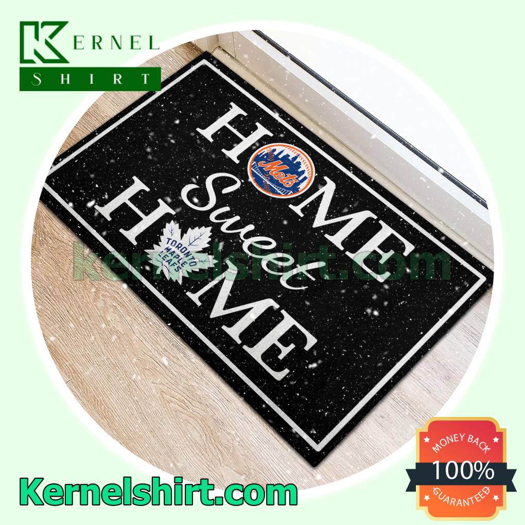 Home Sweet Home New York Mets Toronto Maple Leafs Welcome Mats a