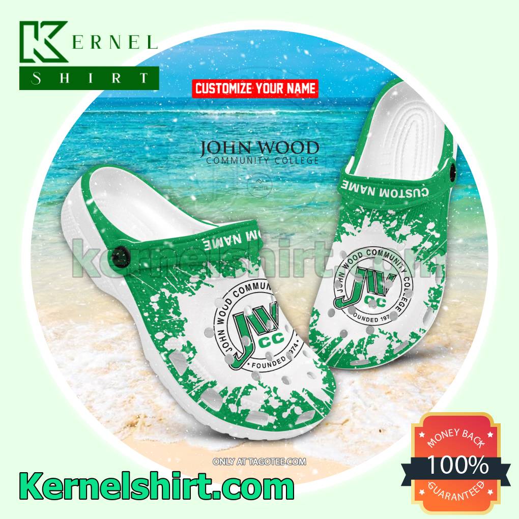 John Wood Community College Logo Clogs For Women