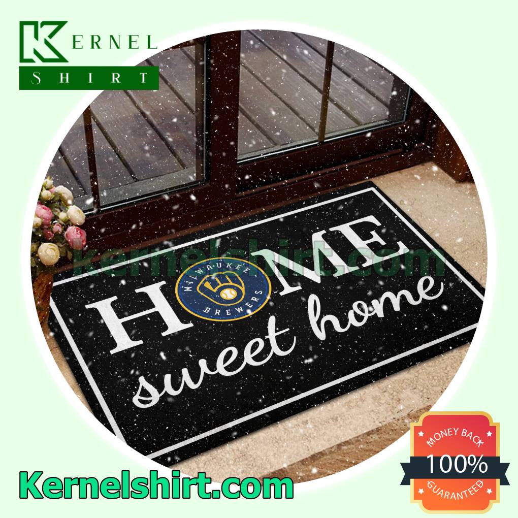 Milwaukee Brewers Home Sweet Home Door Mat a