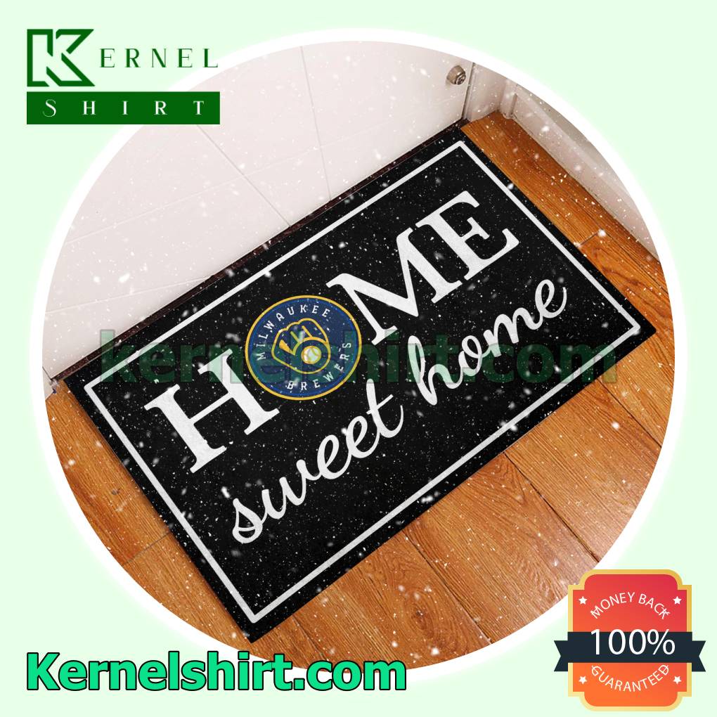 Milwaukee Brewers Home Sweet Home Door Mat b
