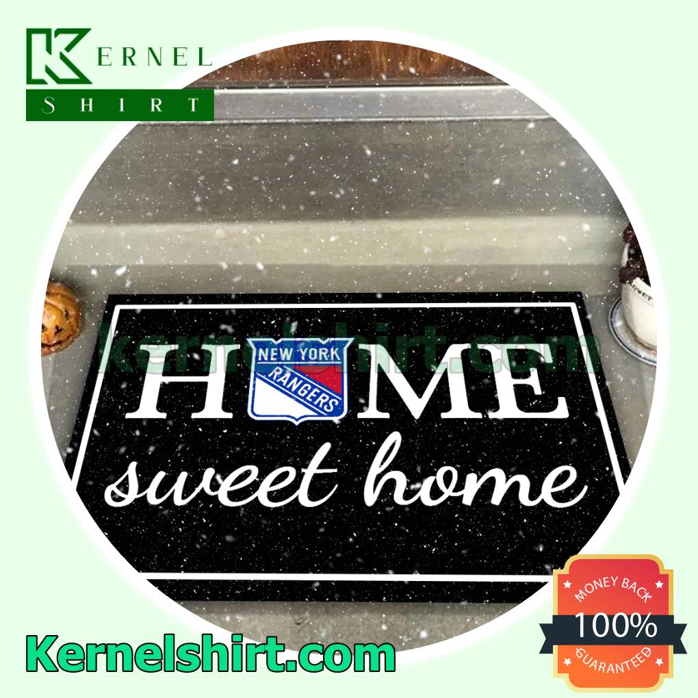 New York Rangers Home Sweet Home Door Mat