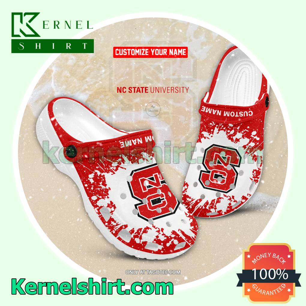 North Carolina State University Logo Clogs For Women