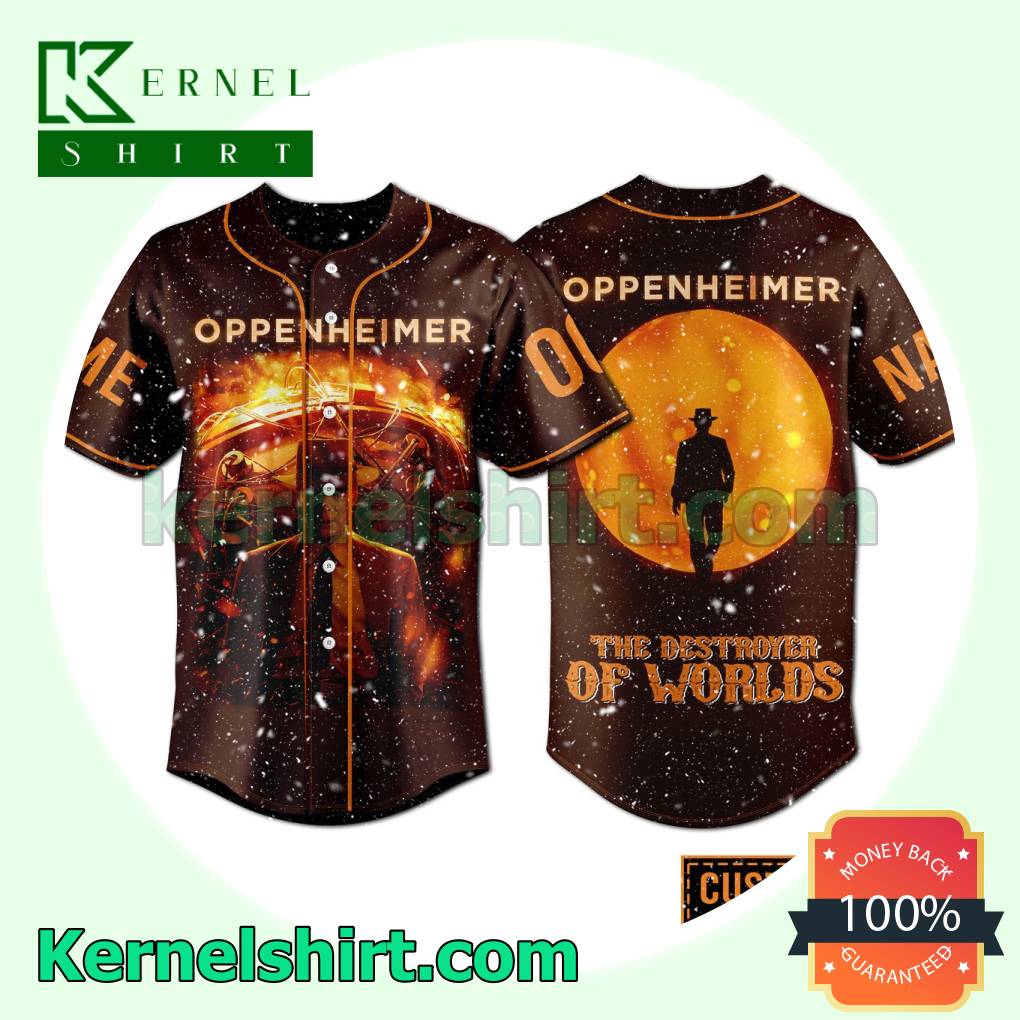 Oppenheimer The Destroyer Of Worlds Personalized Button-down Jerseys