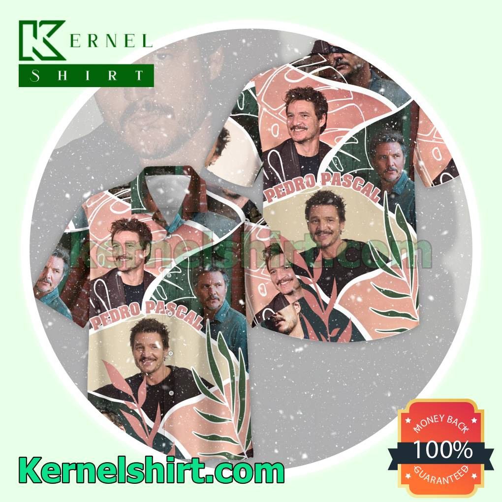 Pedro Pascal Photo Collage Men Short Sleeve Shirt