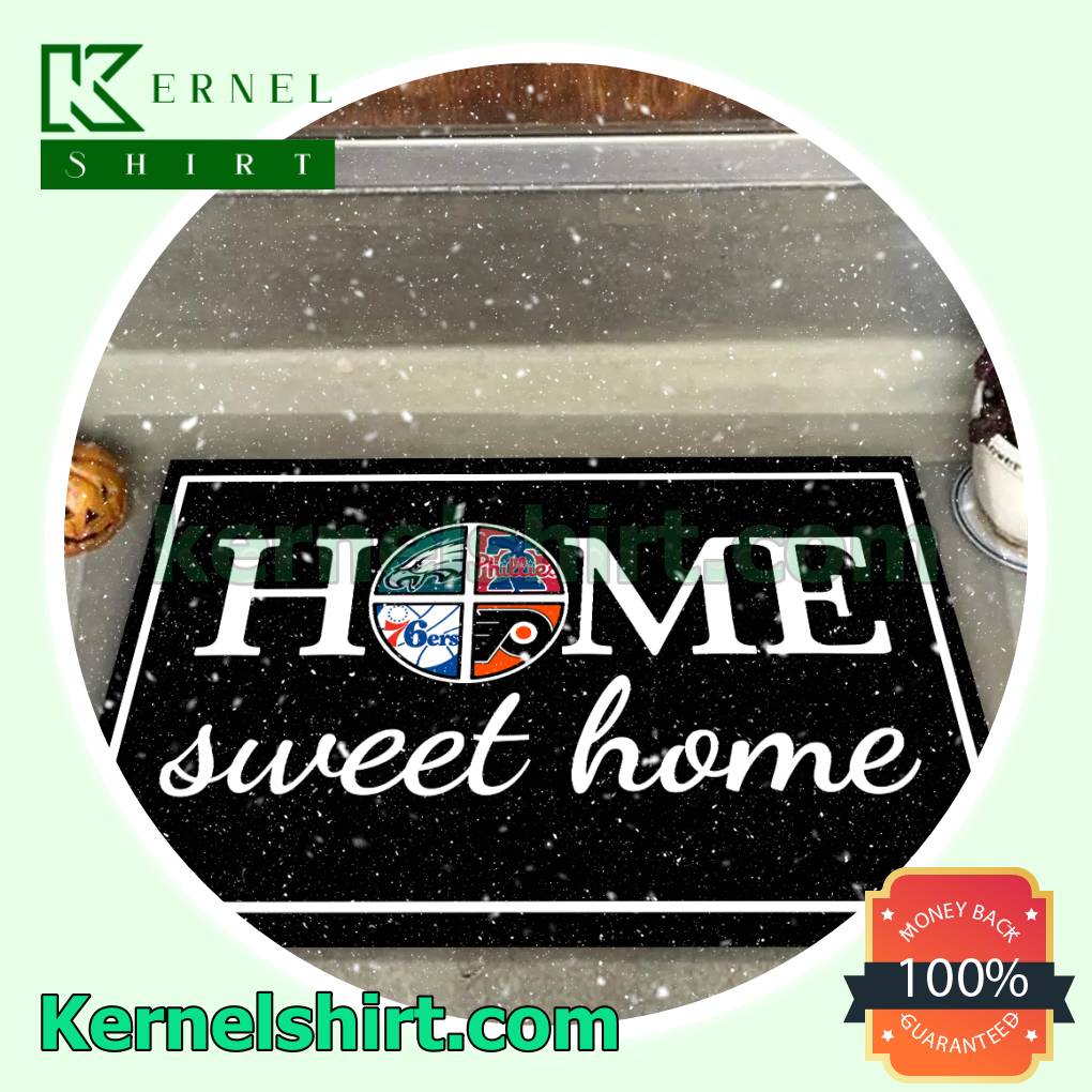 Philadelphia Sport Teams Home Sweet Home Door Mat