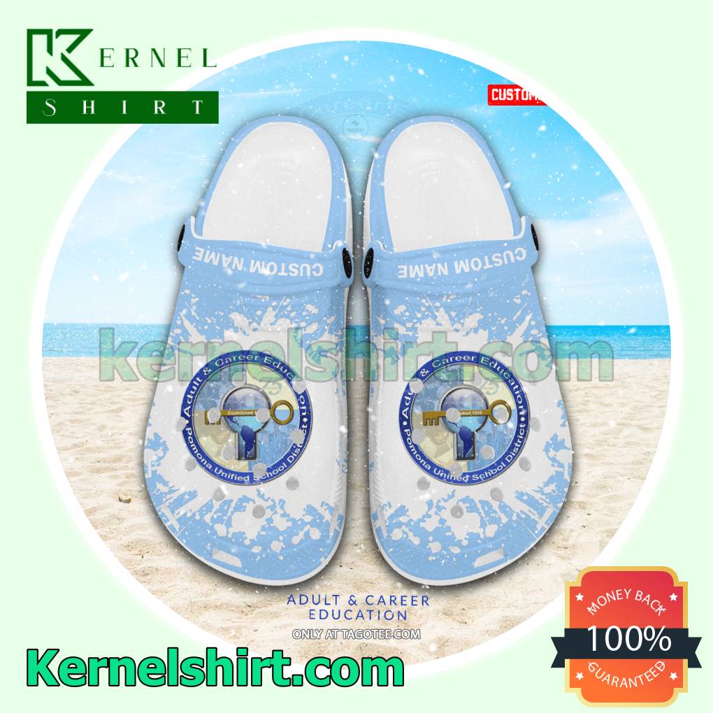 Pomona Unified School District Adult and Career Education Logo Clogs For Women a