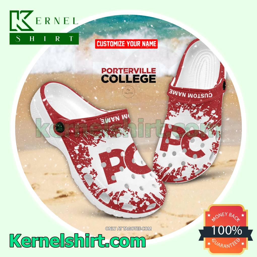 Porterville College Logo Clogs For Women