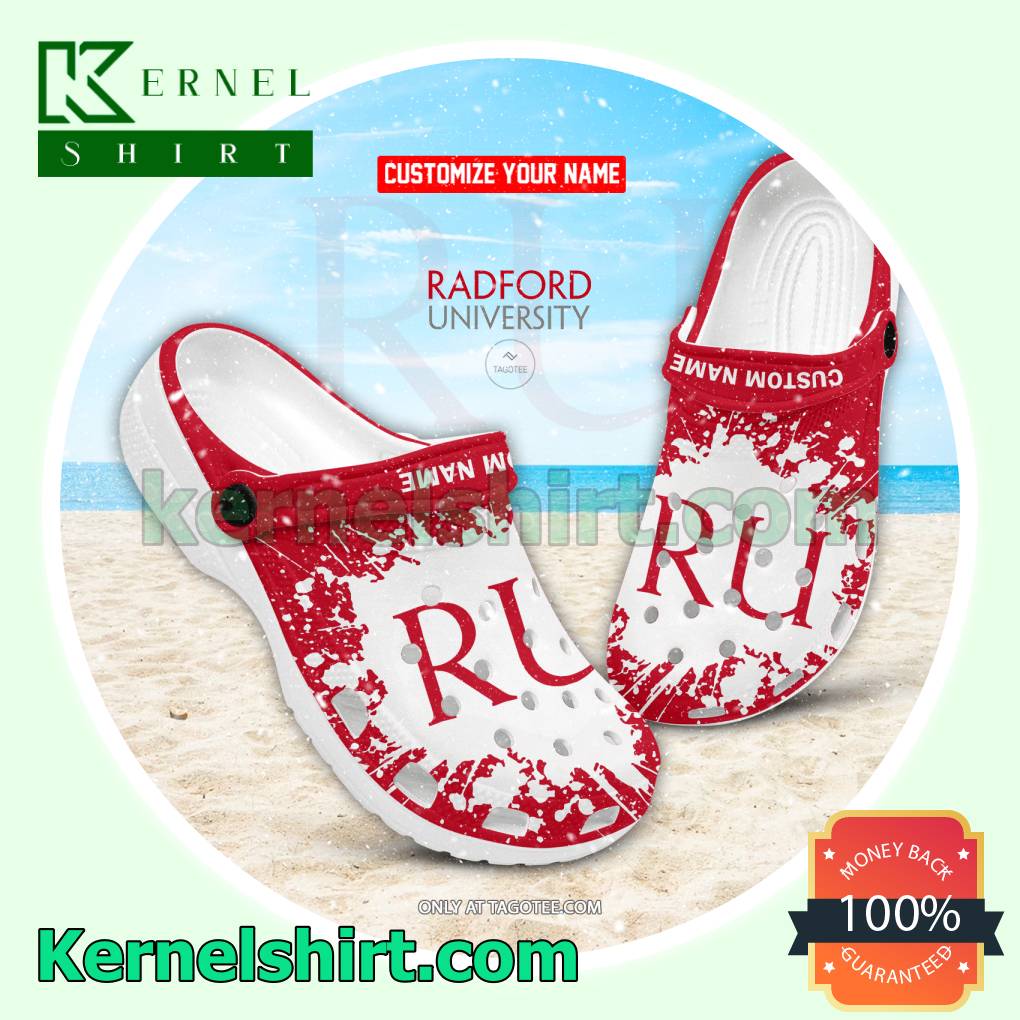 Radford University Logo Clogs For Women