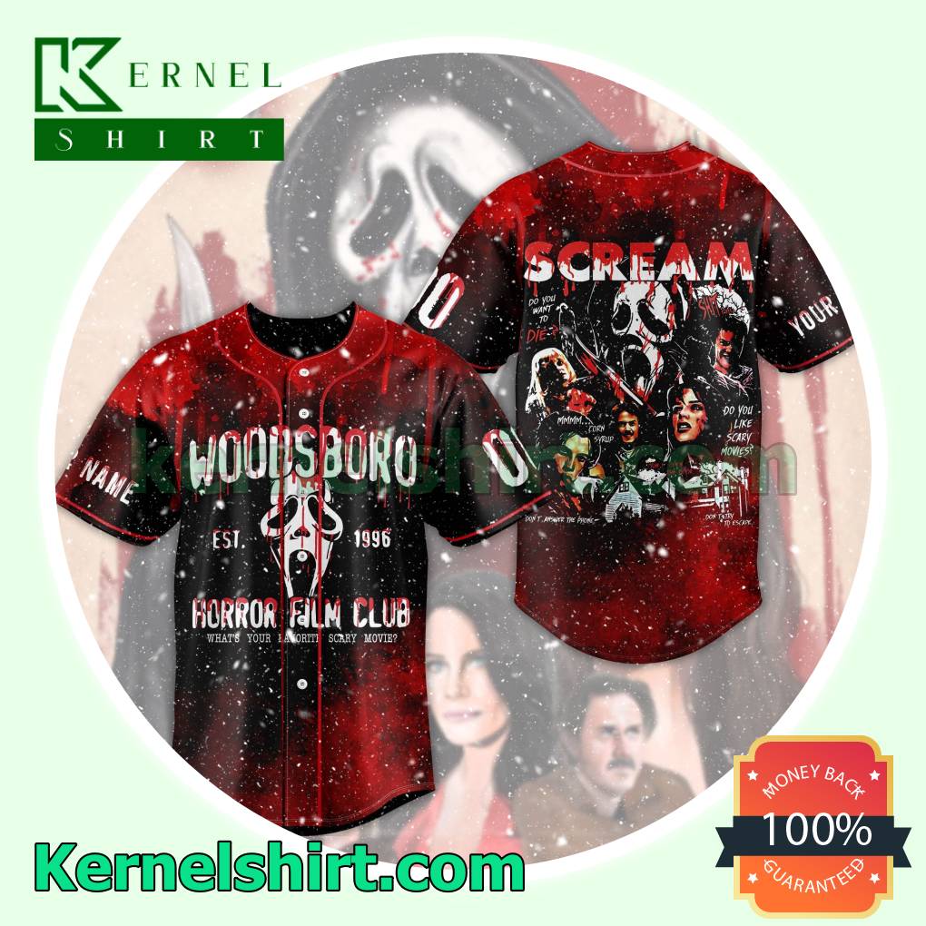 Scream Woodsboro Horror Film Club Personalized Button-down Jerseys