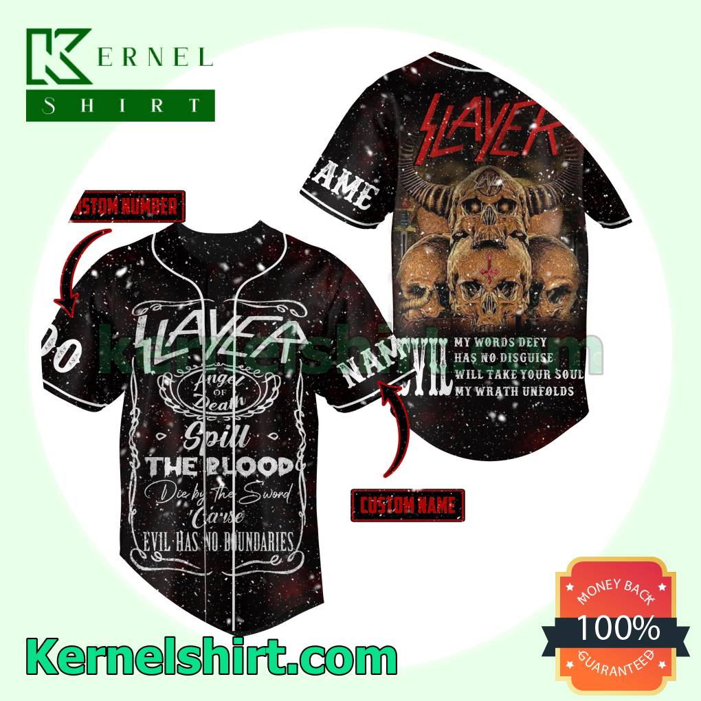 Slayer Spill The Blood Personalized Button-down Jerseys