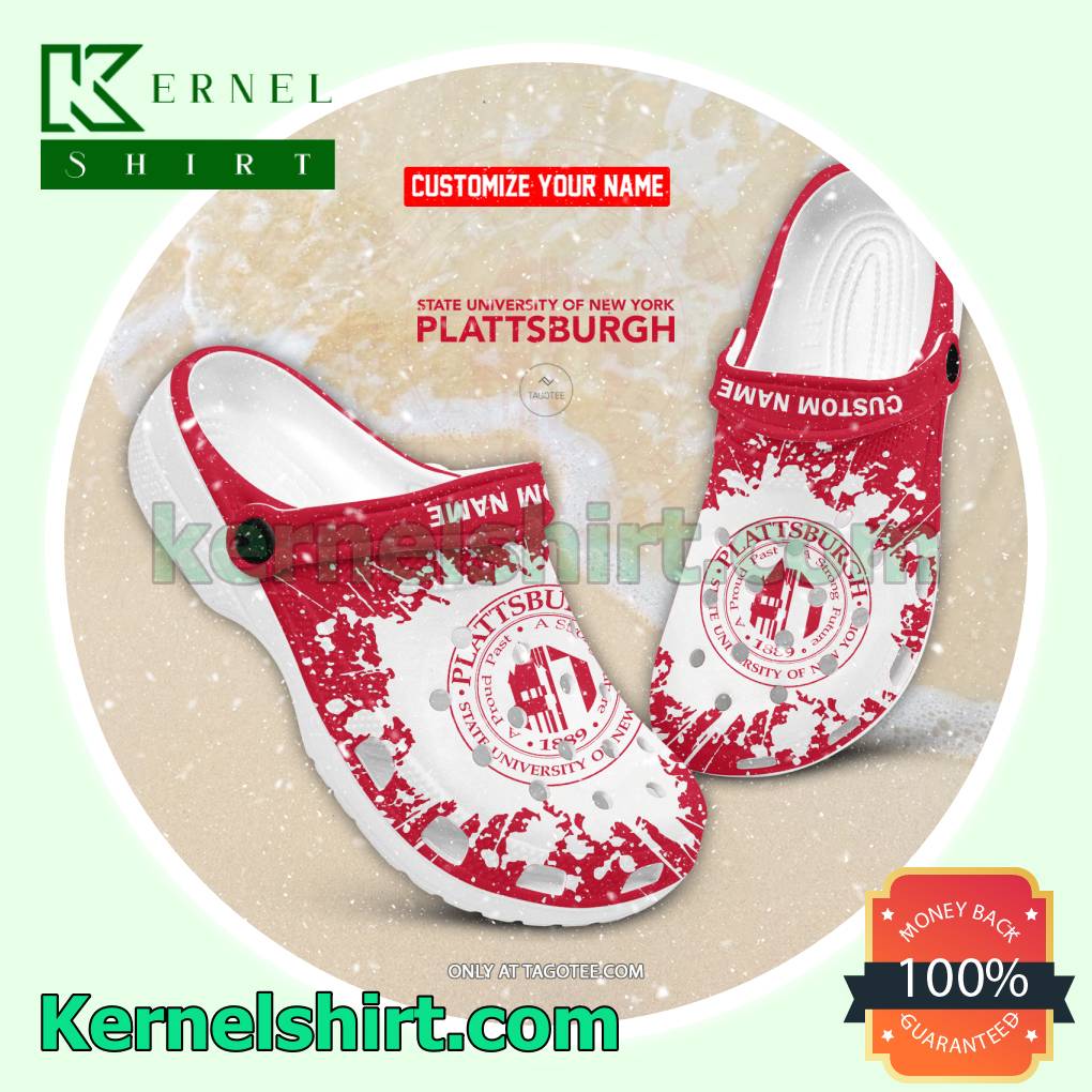 State University of New York at Plattsburgh Logo Clogs For Women