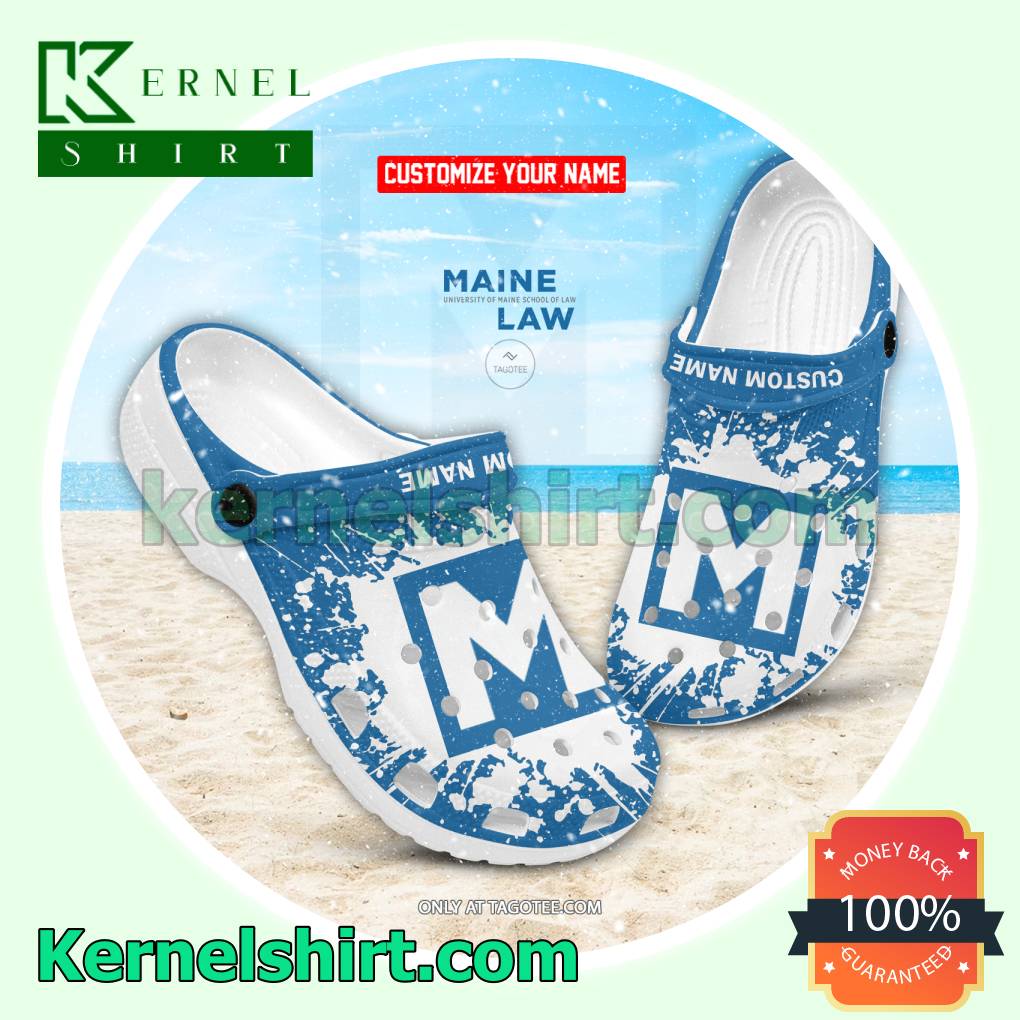 University of Maine School of Law Logo Clogs For Women