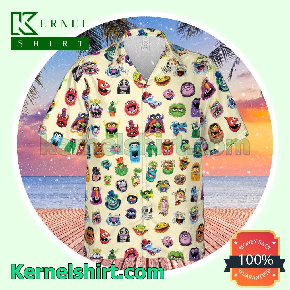 Limited Edition All Of The Muppets Characters Men Hawaii Shirt