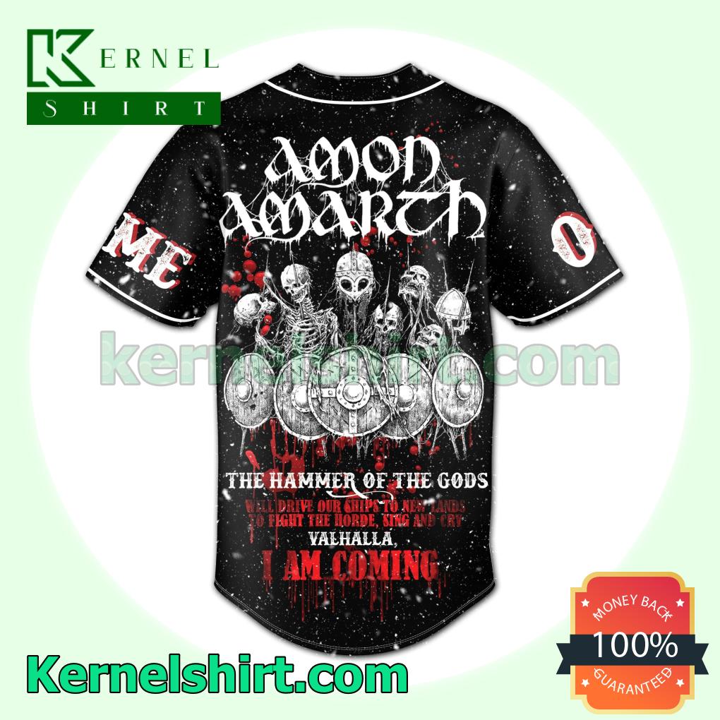 Amon Amarth The Hammer Of The Gods Custom Jerseys b