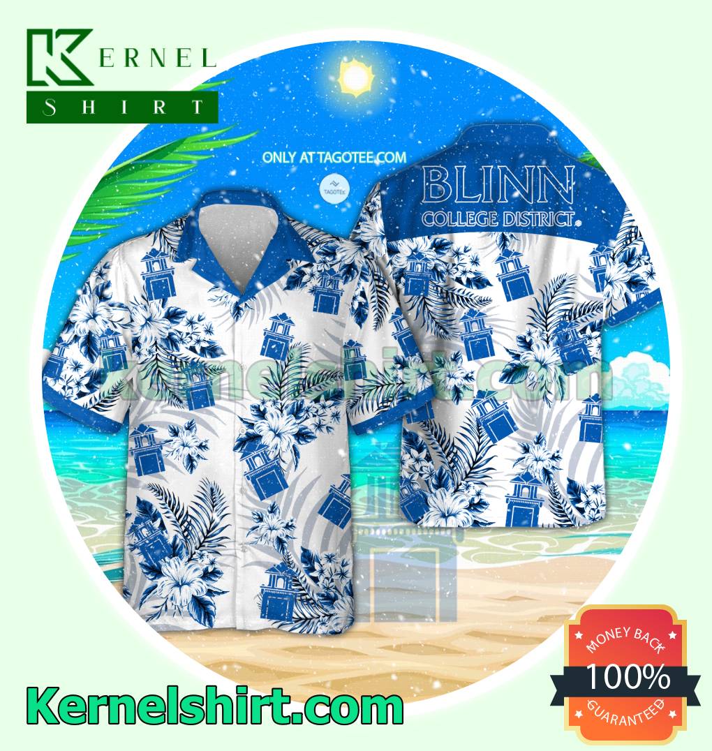 Blinn College Summer Shirt, Beach Shorts